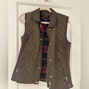 Joules Green Vest with Flannel lining